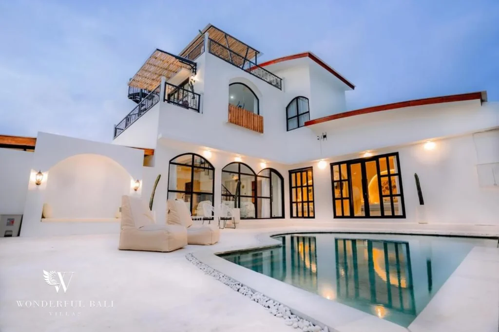 Exterior second angle of a 3-bedroom modern villa in Ungasan, Bukit