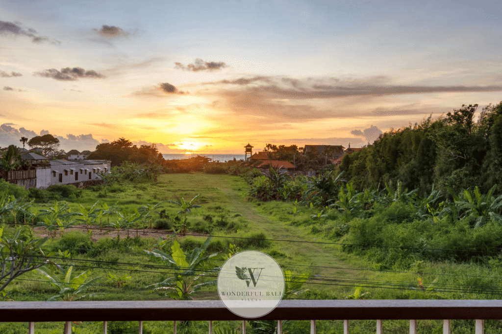 Swan Tiga – Breathtaking ocean view from the villa's upper floor – Seminyak, Bali