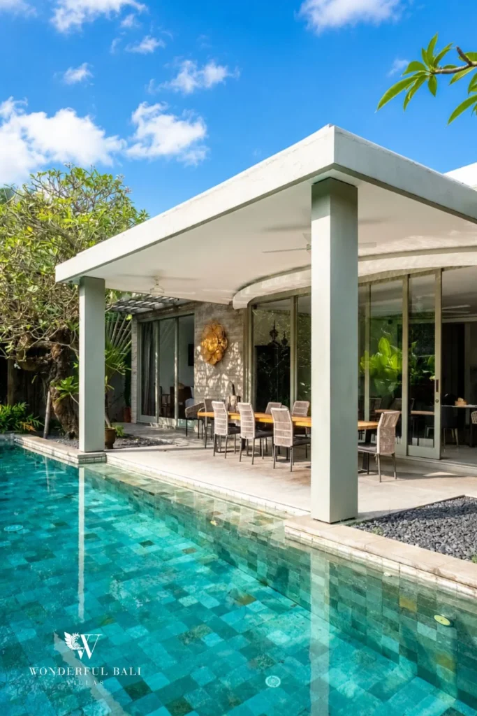 monthly villa rental Umalas — private pool pavilion