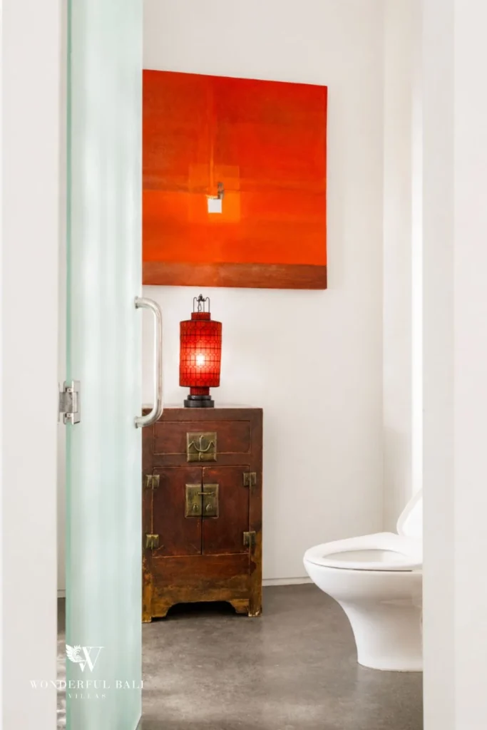 monthly villa rental Umalas — guest powder room