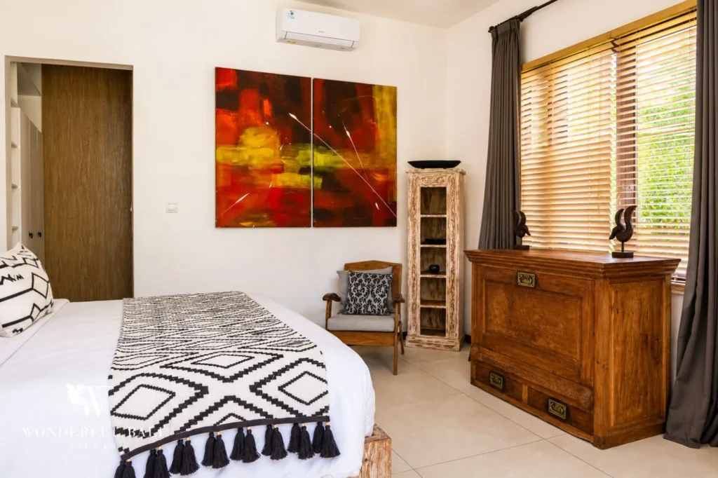 Bedroom wardrobe and storage area, 4-bedroom villa in Berawa, Canggu