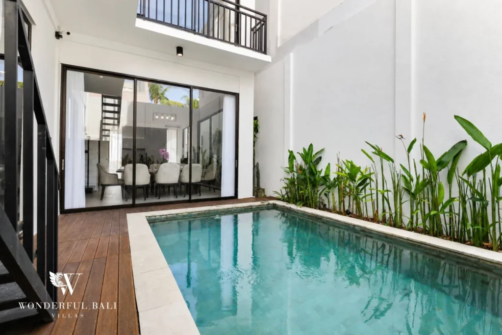 monthly villa rental pererenan — 4-bedroom villa with private pool and sun deck in Pererenan, Canggu
