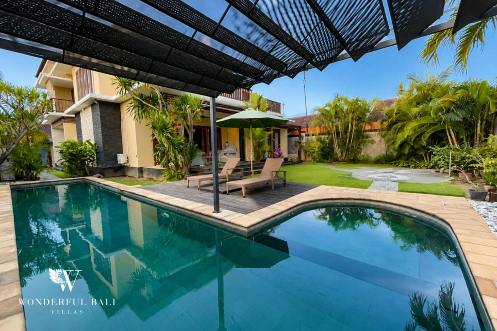 monthly villa rental sanur — private pool sun terrace