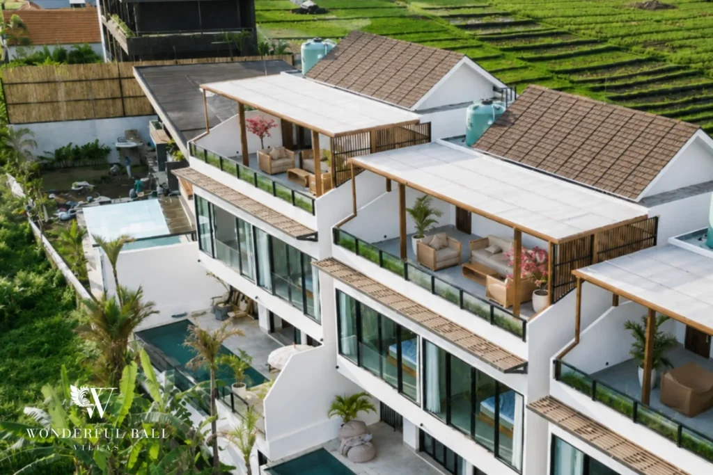 monthly villa rental cemagi — villa exterior pool ocean view