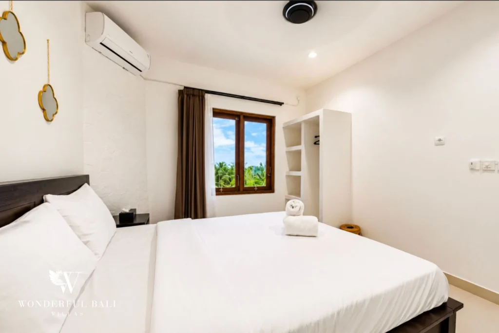 Second bedroom with garden view in Nyanyi, Bali