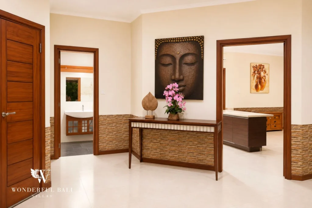 monthly villa rental sanur — writing desk workspace