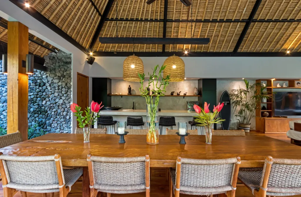 Dining area at Villa Wolfe, Seminyak
