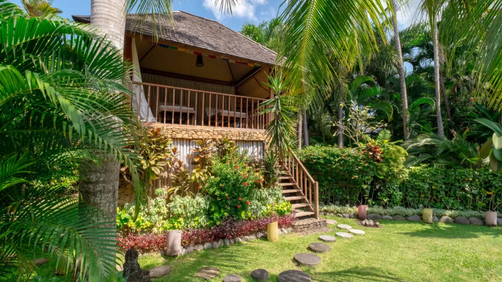 Spa and massage pavilion at Villa Desa Roro, Berawa