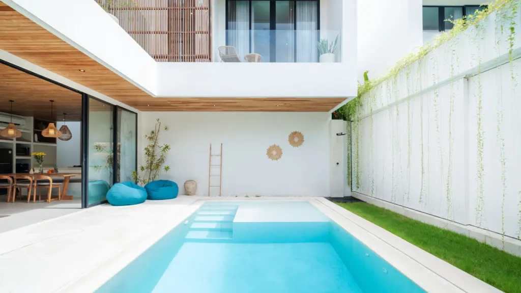 Loona Palm Villa 1 private swimming pool in Canggu, Bali