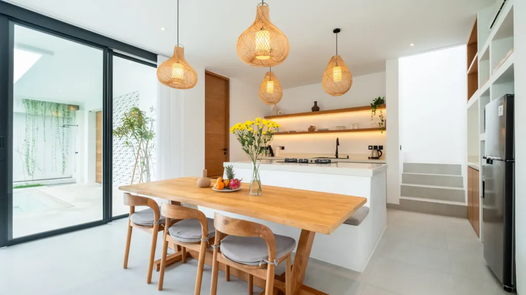 Villa Loona Palm 2, Canggu — dining, loona Palm Villa 2 dining area and kitchen