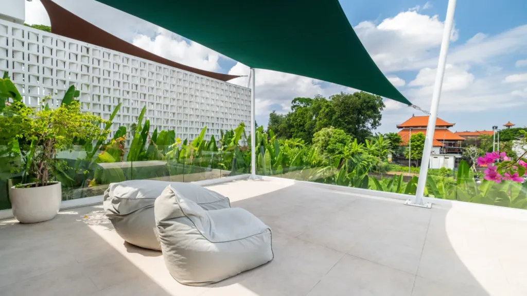 Villa Loona Palm 2, Canggu — terrace, loona Palm Villa 2 terrace with view