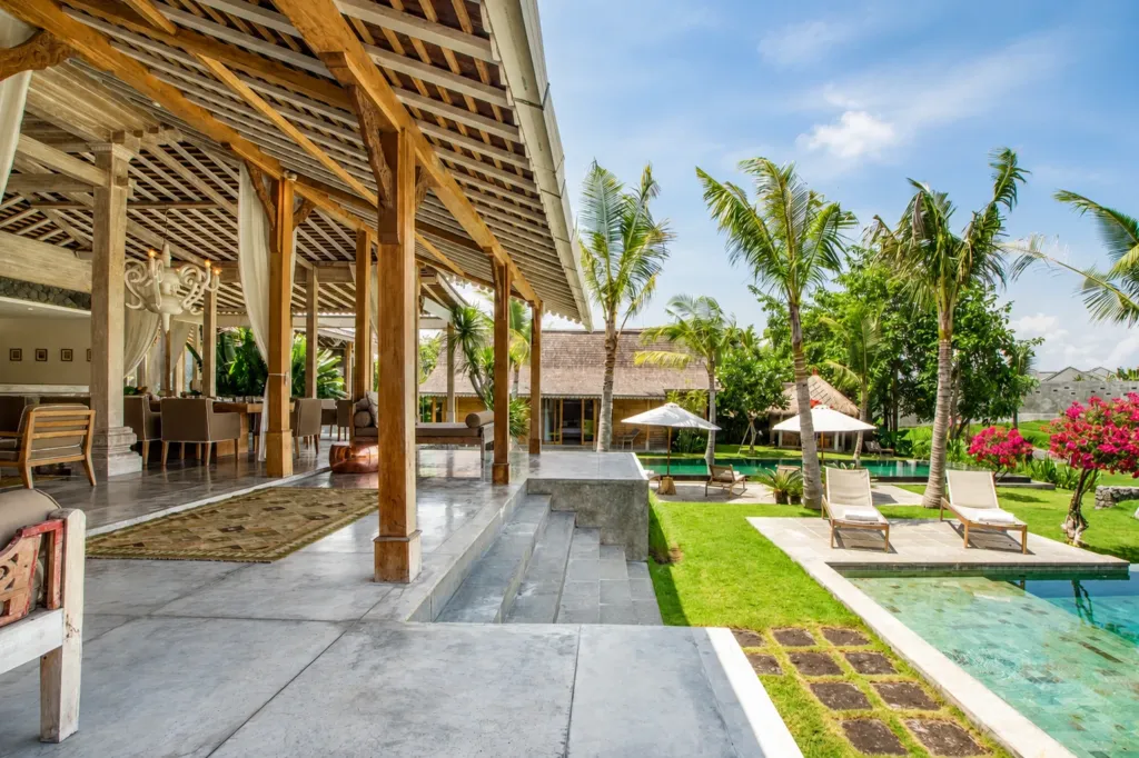 Swimming pool at Villa Mannao, a private villa in Kerobokan, Bali