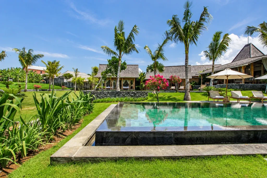 Swimming pool at Villa Mannao, a private villa in Kerobokan, Bali
