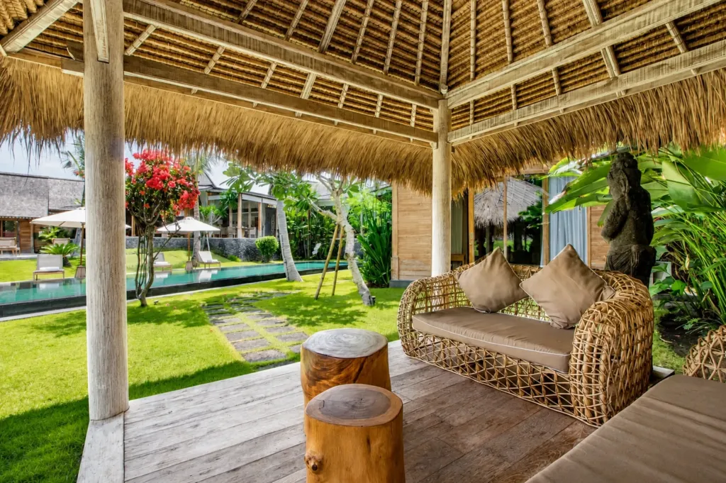 Terrace at Villa Mannao, a private villa in Kerobokan, Bali