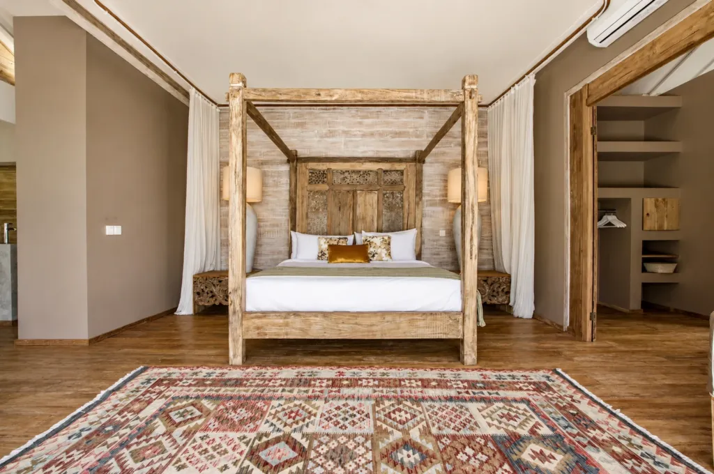 Bedroom 1 at Villa Mannao, a private villa in Kerobokan, Bali