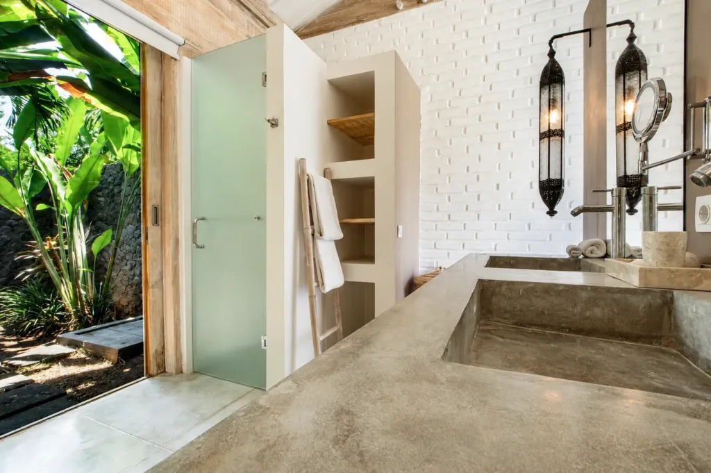 Bedroom 7 bathroom at Villa Mannao, a private villa in Kerobokan, Bali