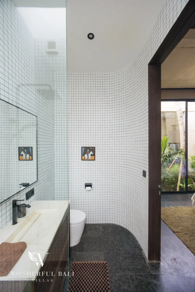 2BR Modern Industrial Villa with Private Pool & Skylight in Seseh photo 14