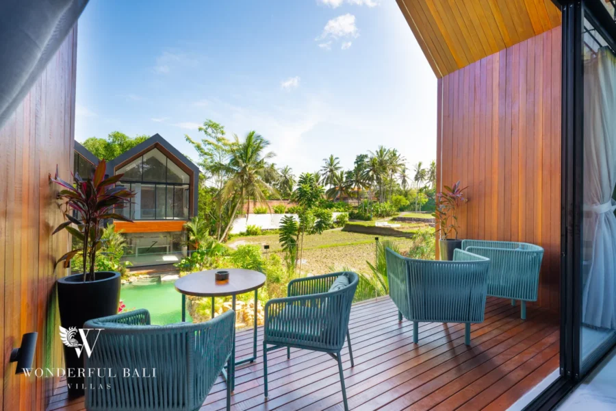 1BR Loft Villa with Rice Field Views & Shared Pool in Ubud