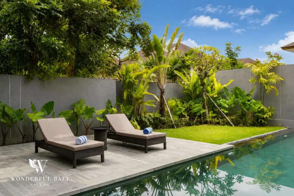 4BR resort villa in Jimbaran — private pool with garden