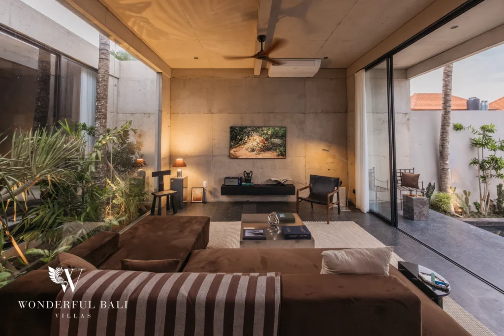 2BR Modern Industrial Villa with Private Pool & Skylight in Seseh photo 6