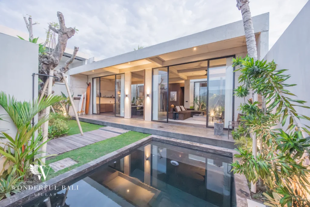 2BR Modern Industrial Villa with Private Pool & Skylight in Seseh photo 1