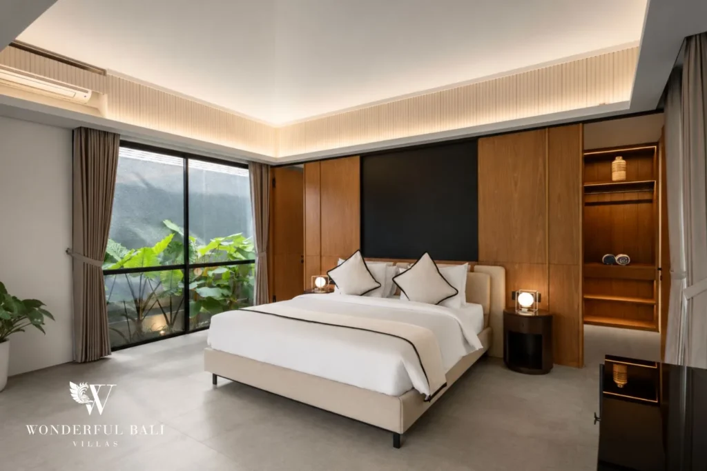 4BR resort villa in Jimbaran — bright bedroom