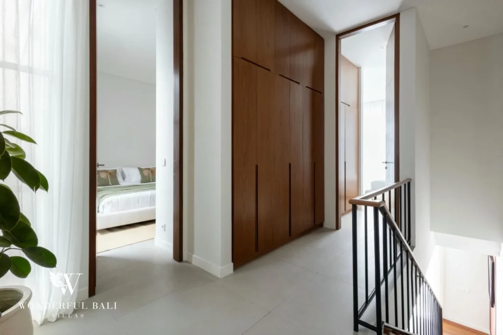 2BR modern villa in Umalas — built in wardrobe and hallway