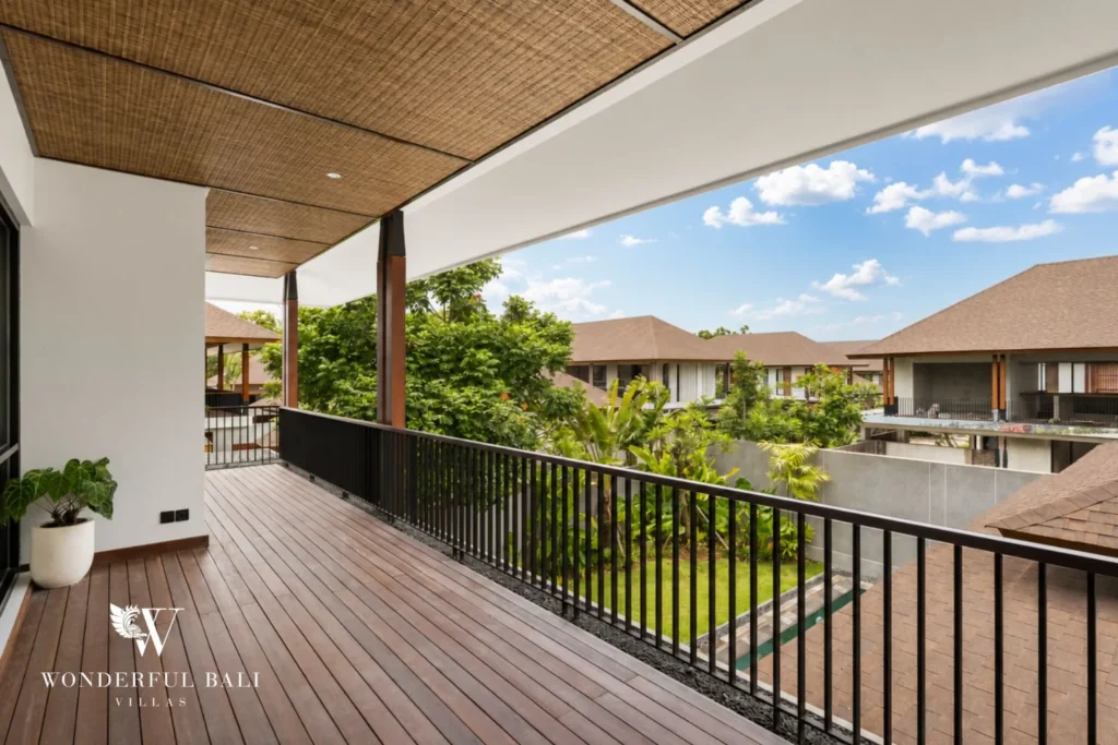 4BR resort villa in Jimbaran — private balcony terrace
