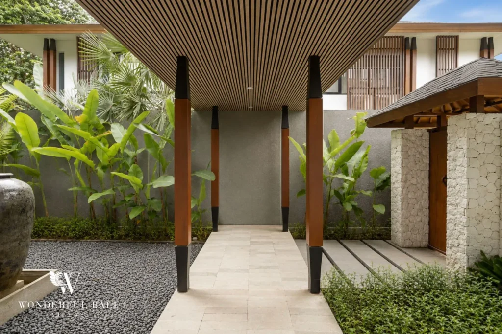 4BR resort villa in Jimbaran — villa entrance pathway