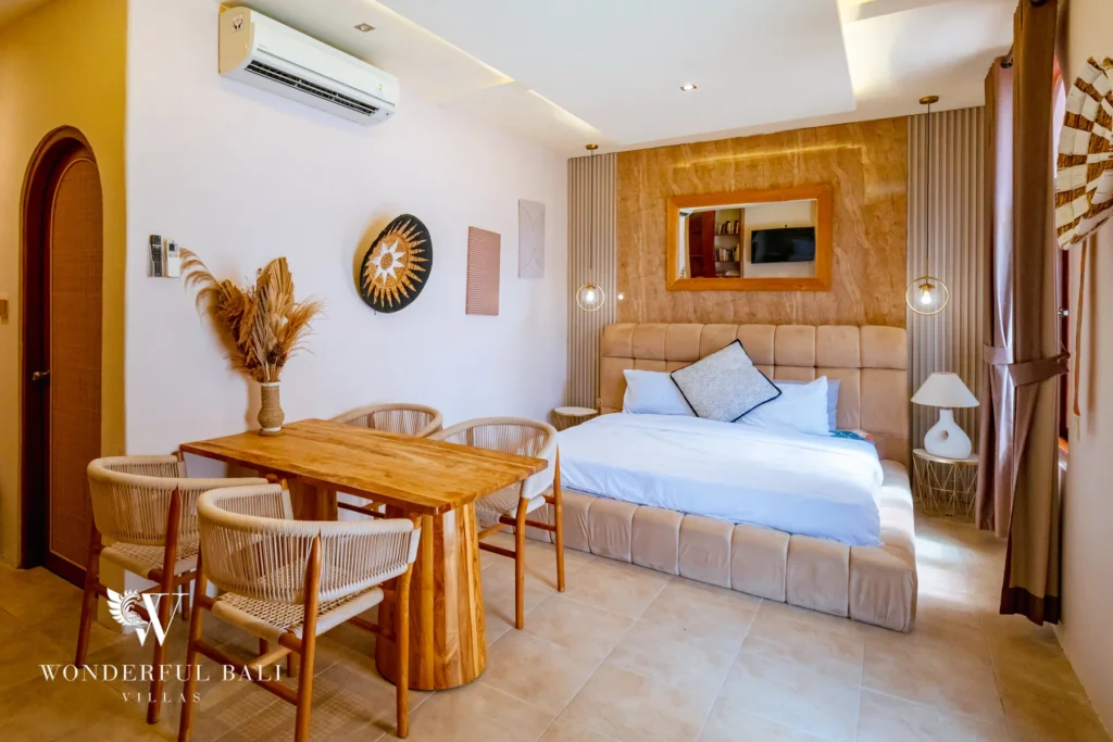 4BR villa for rent in Padonan, Canggu — bedroom 3 sitting area