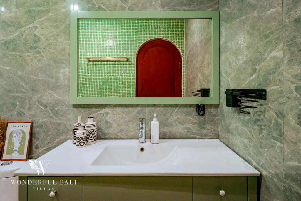 4BR villa for rent in Padonan, Canggu — bathroom vanity