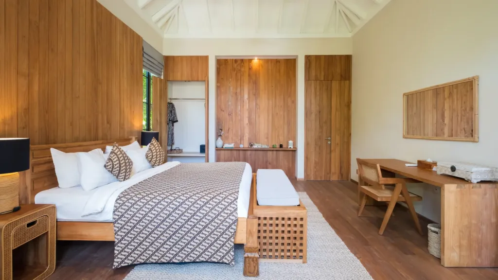 Bedroom one second angle at M Villa 318, a 5-bedroom private-pool villa a short walk from Batu Bolong Beach in Canggu, Bali