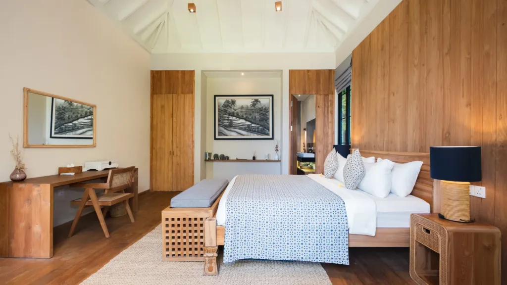 Bedroom two second angle at M Villa 318, a 5-bedroom private-pool villa a short walk from Batu Bolong Beach in Canggu, Bali