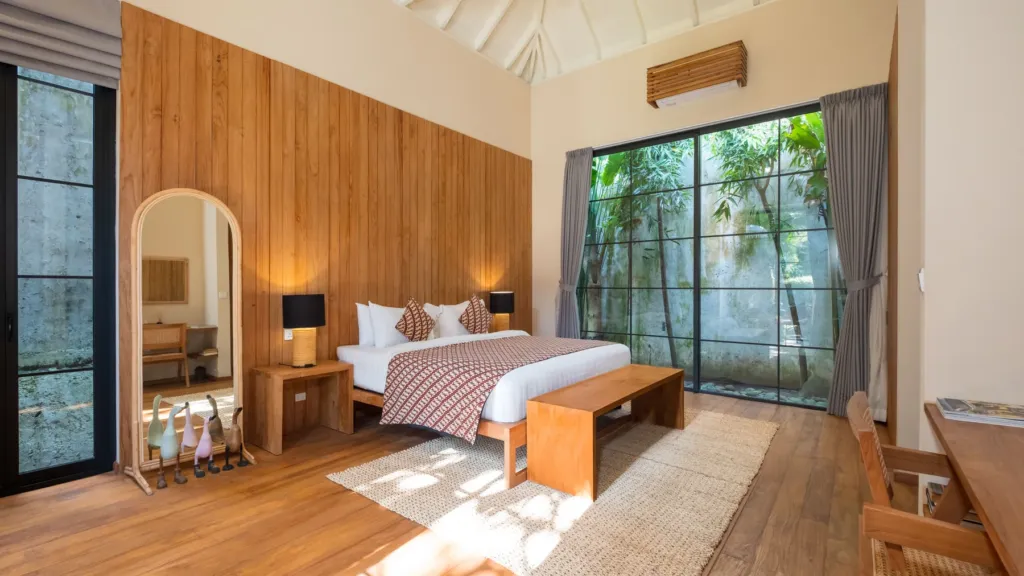 Bedroom three second angle at M Villa 318, a 5-bedroom private-pool villa a short walk from Batu Bolong Beach in Canggu, Bali