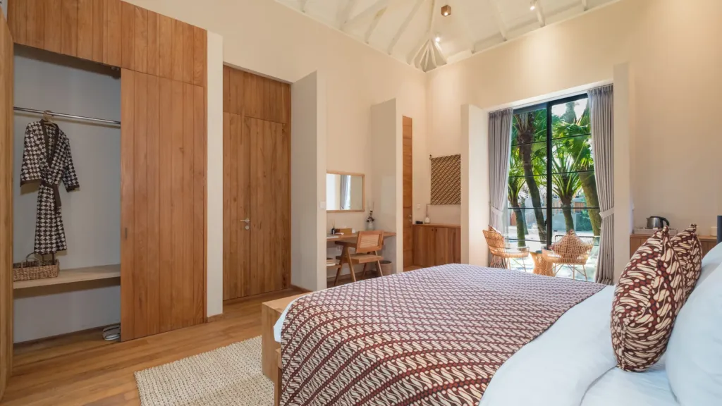 Bedroom three third angle at M Villa 318, a 5-bedroom private-pool villa a short walk from Batu Bolong Beach in Canggu, Bali
