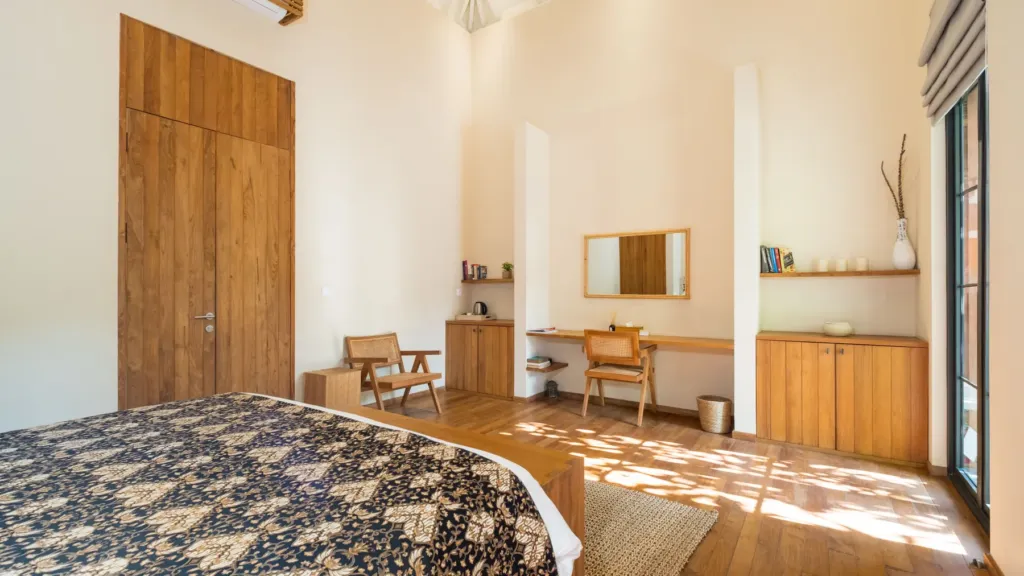 Bedroom four at M Villa 318, a 5-bedroom private-pool villa a short walk from Batu Bolong Beach in Canggu, Bali