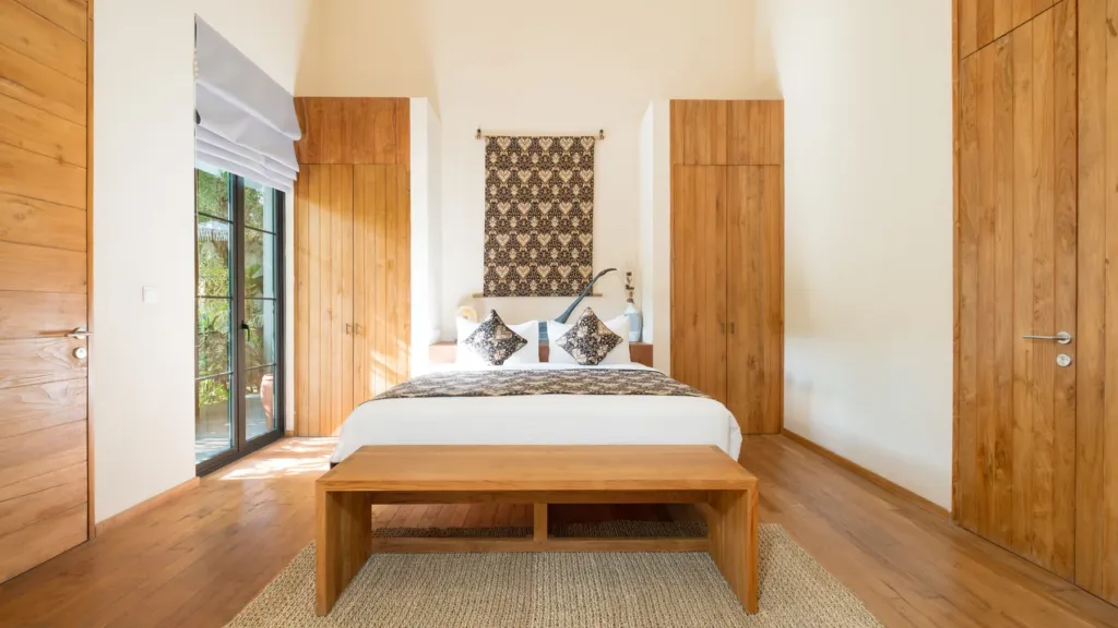 Bedroom four second angle at M Villa 318, a 5-bedroom private-pool villa a short walk from Batu Bolong Beach in Canggu, Bali