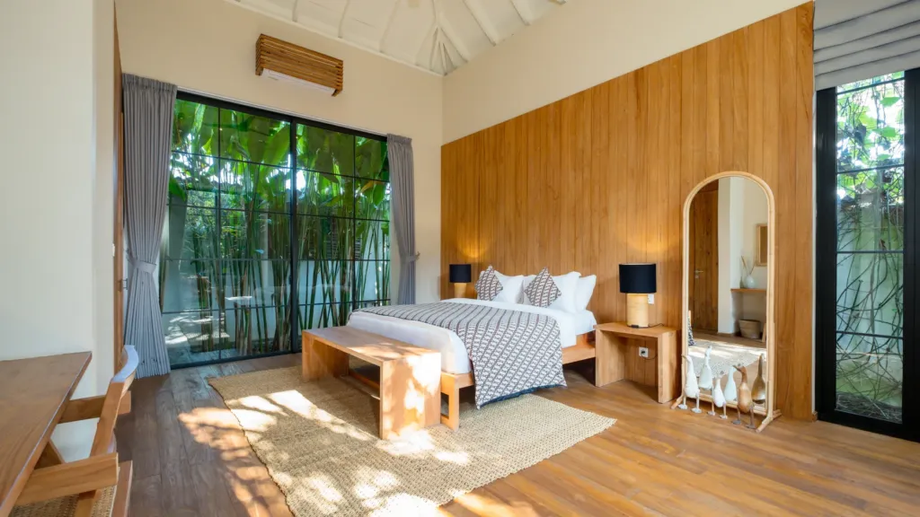 Bedroom five at M Villa 318, a 5-bedroom private-pool villa a short walk from Batu Bolong Beach in Canggu, Bali
