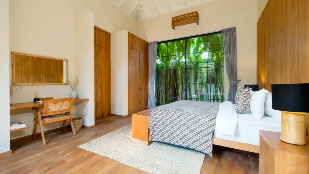 Bedroom five second angle at M Villa 318, a 5-bedroom private-pool villa a short walk from Batu Bolong Beach in Canggu, Bali