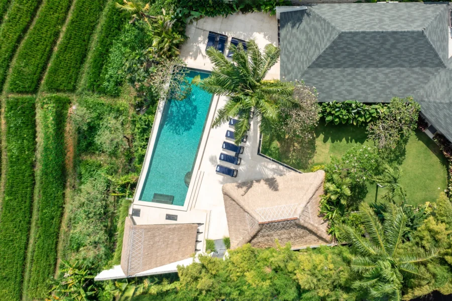 Villa Kubu Dewi Sri — 5BR Pool Villa with Spa & Rice-Field Views in Canggu