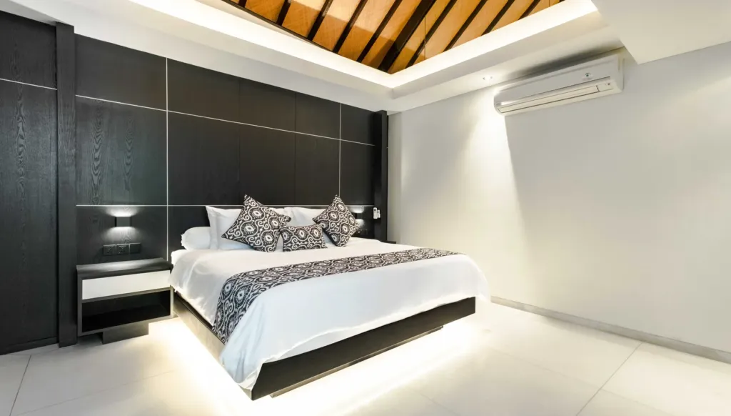 Bedroom five at Villa Kubu Dewi Sri, a 5-bedroom private-pool villa in Berawa, Canggu, Bali