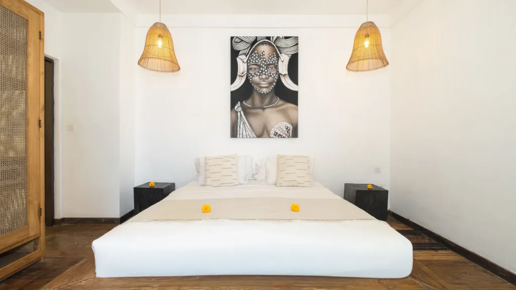 King bedroom second angle at Villa Metisse, a 4-bedroom private-pool villa in Seminyak, Bali