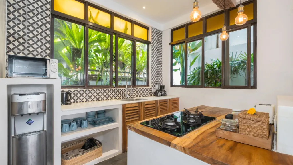 Kitchen at Villa Metisse, a 4-bedroom private-pool villa in Seminyak, Bali
