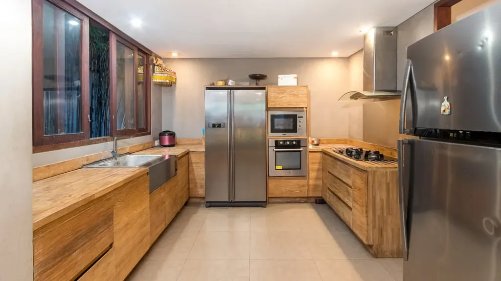 Fully equipped kitchen at Villa Yoga, Seminyak