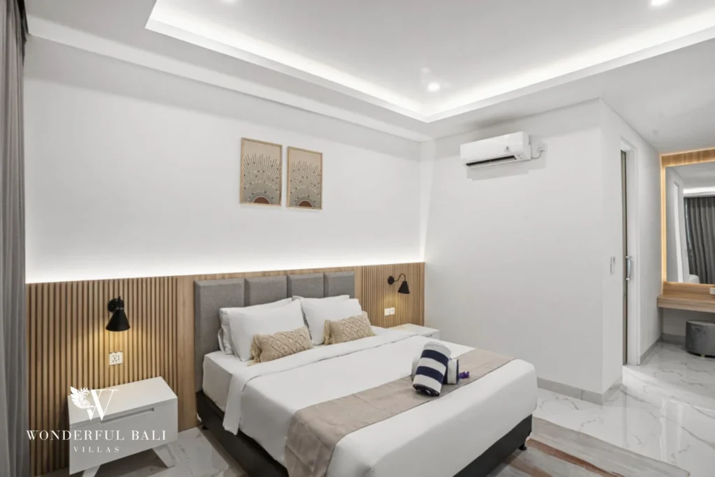 Third bedroom with en-suite and dressing area in a 3-bedroom villa in Kaba-Kaba Bali