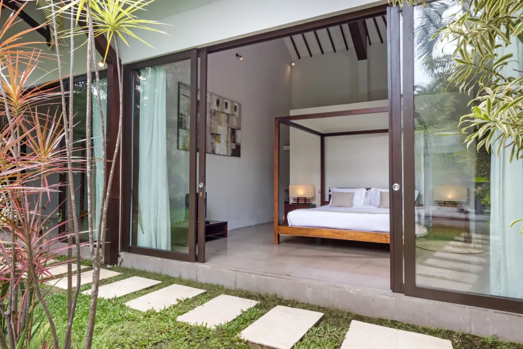 Villa Alice Dua, Seminyak — bedroom, entrance to the second bedroom at Villa Alice Dua