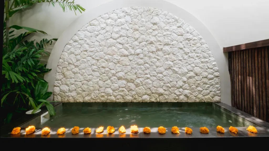 Ice bath at Villa Jaxé, a 5-bedroom private-pool villa in Bingin, Bali