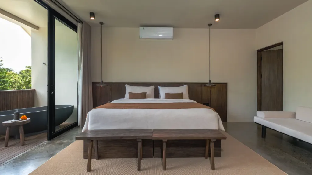 Bedroom 1 at Villa Jaxé, a 5-bedroom private-pool villa in Bingin, Bali