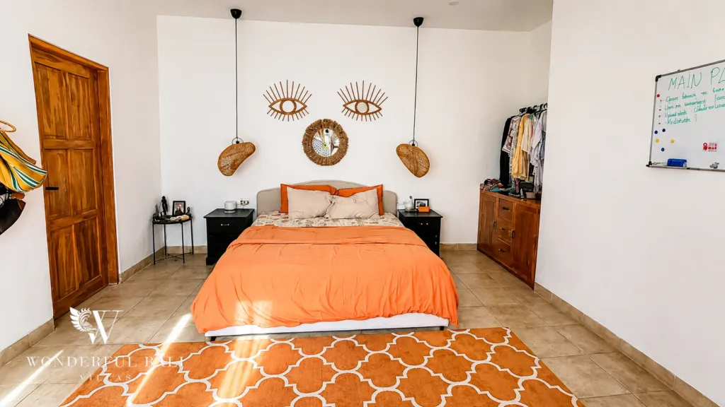3BR villa for rent in Umalas — bedroom 2, second master suite with fitted storage