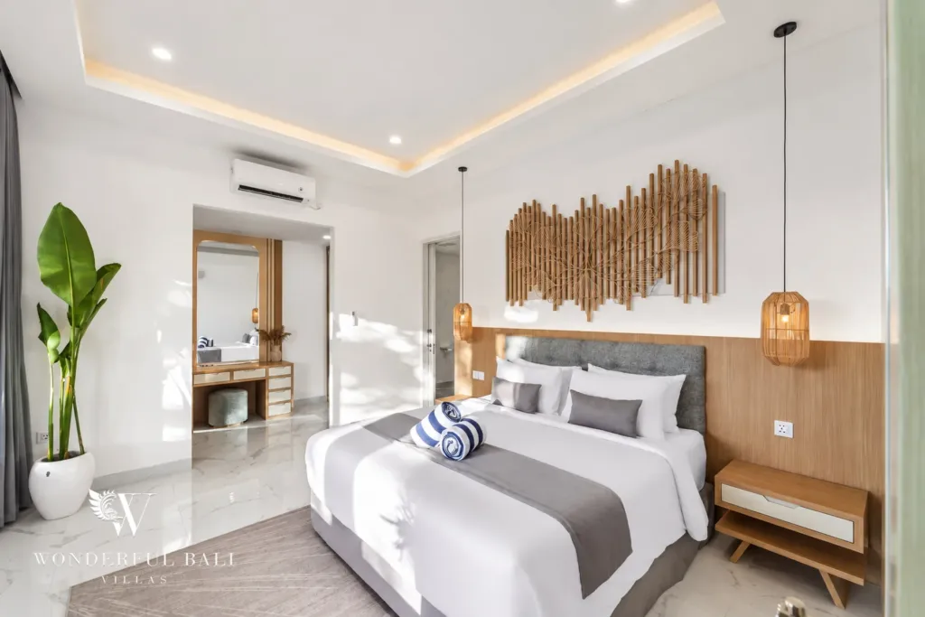 2BR villa for rent in Kaba-Kaba, Bali — bedroom, bedroom from the opposite corner